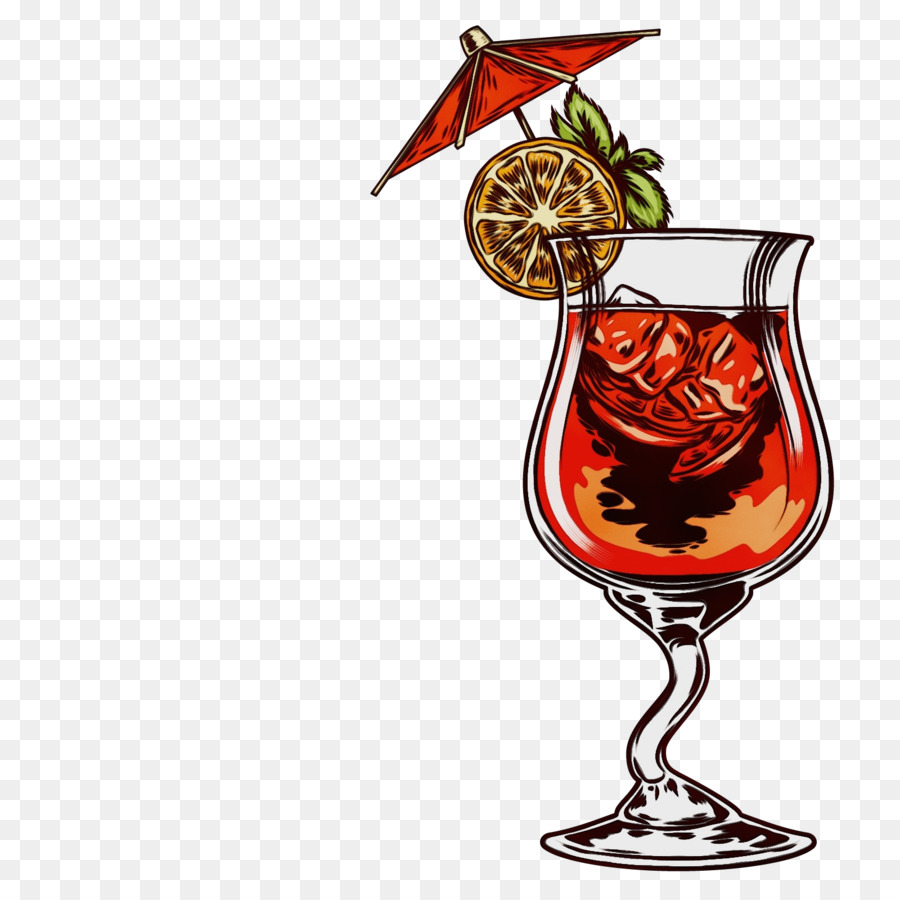 Cóctel Rojo，Vaso PNG