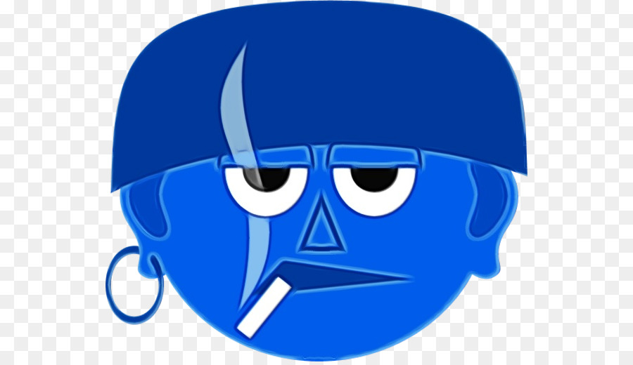 Azul，La Expresión Facial PNG