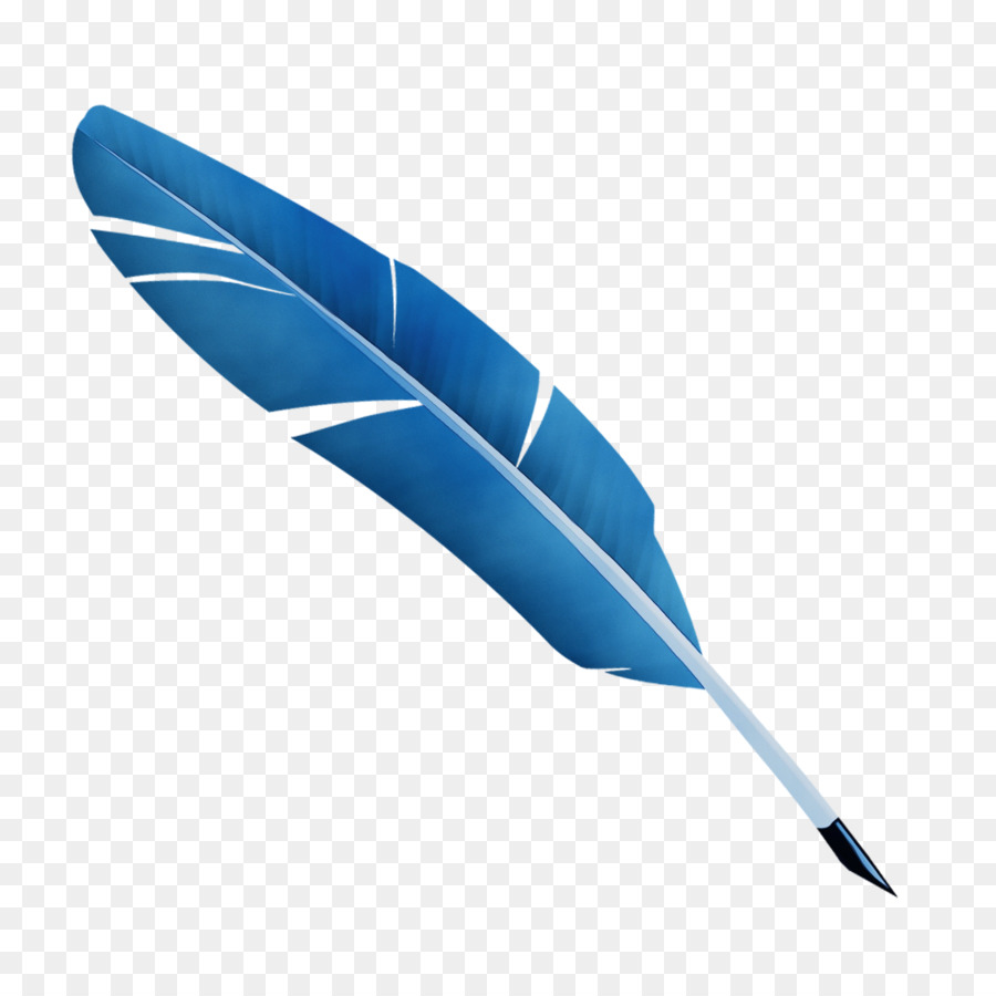 Pluma，Azul PNG