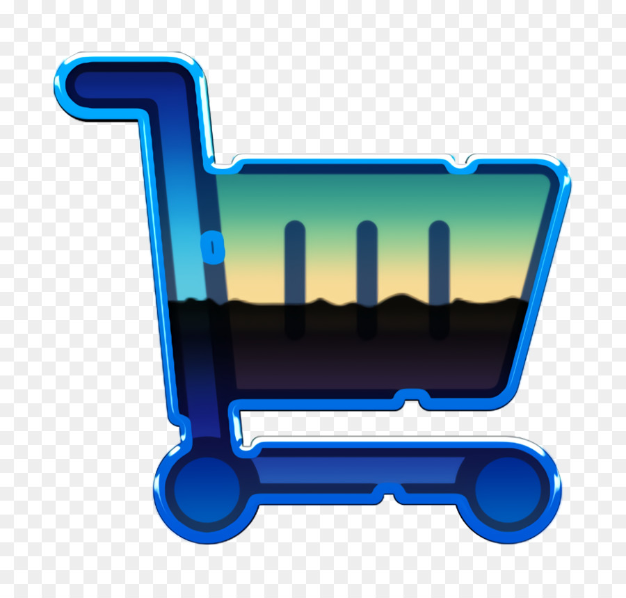 Carrito De La Compra，Azul Eléctrico PNG