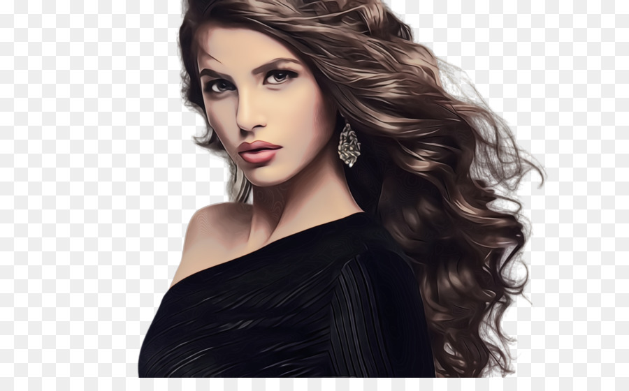 Mujer Elegante，Cabello PNG