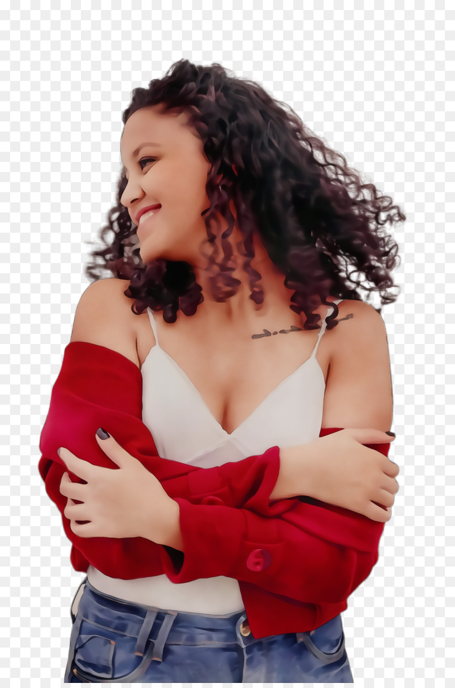 Cabello，Hombro PNG