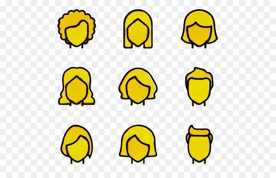 Iconos De Pelo Amarillo，Cabello PNG