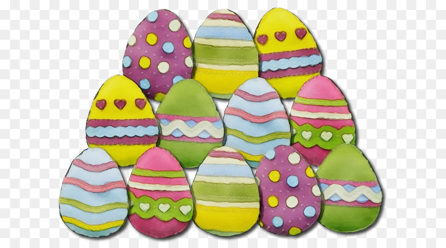 Coloridos Huevos De Pascua，Pascua De Resurrección PNG