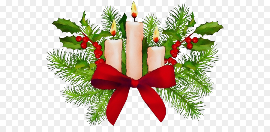 Velas De Navidad，Acebo PNG