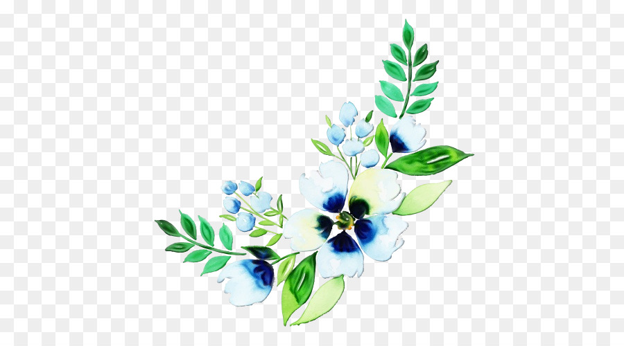 Flor，Azul PNG