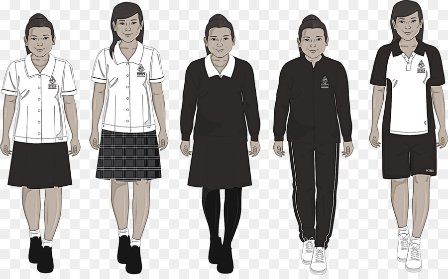 El Uniforme De La Escuela，Ropa PNG