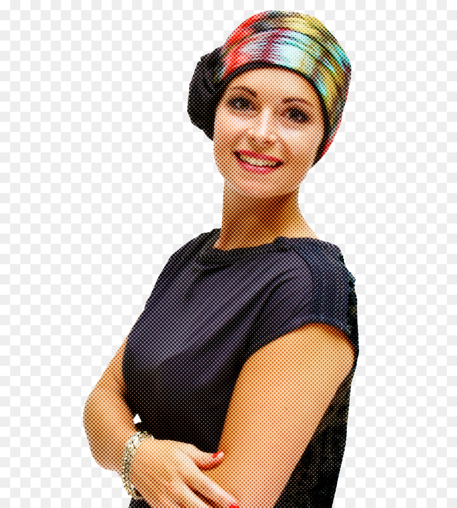 Mujer Con Pañuelo Colorido，Barbijo PNG