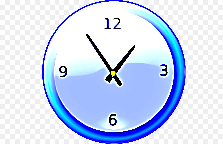 Azul，Reloj PNG