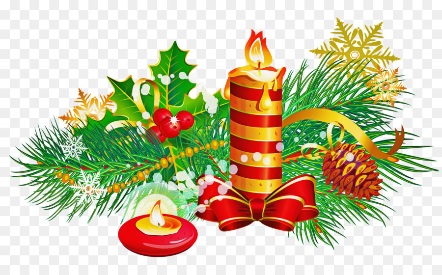 Velas De Navidad，Acebo PNG