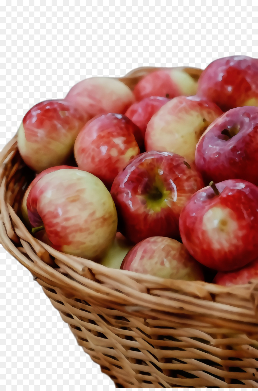 Cesta De Manzanas，Fruta PNG