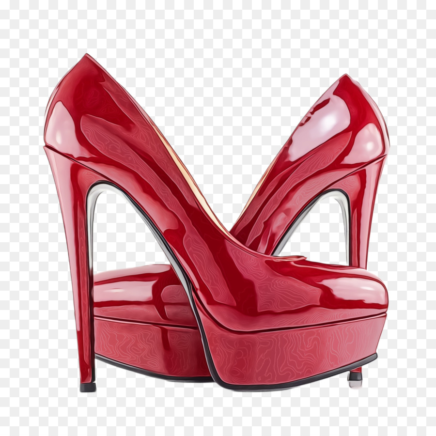 Tacón Alto Rojo，Zapato PNG