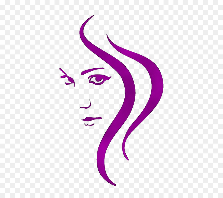 Rostro，Pelo Morado PNG