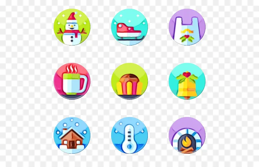 Iconos De Invierno，Muñeco De Nieve PNG