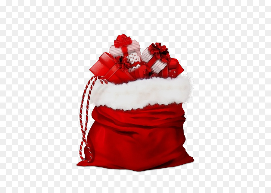 Regalos De Navidad，Envoltura Roja PNG