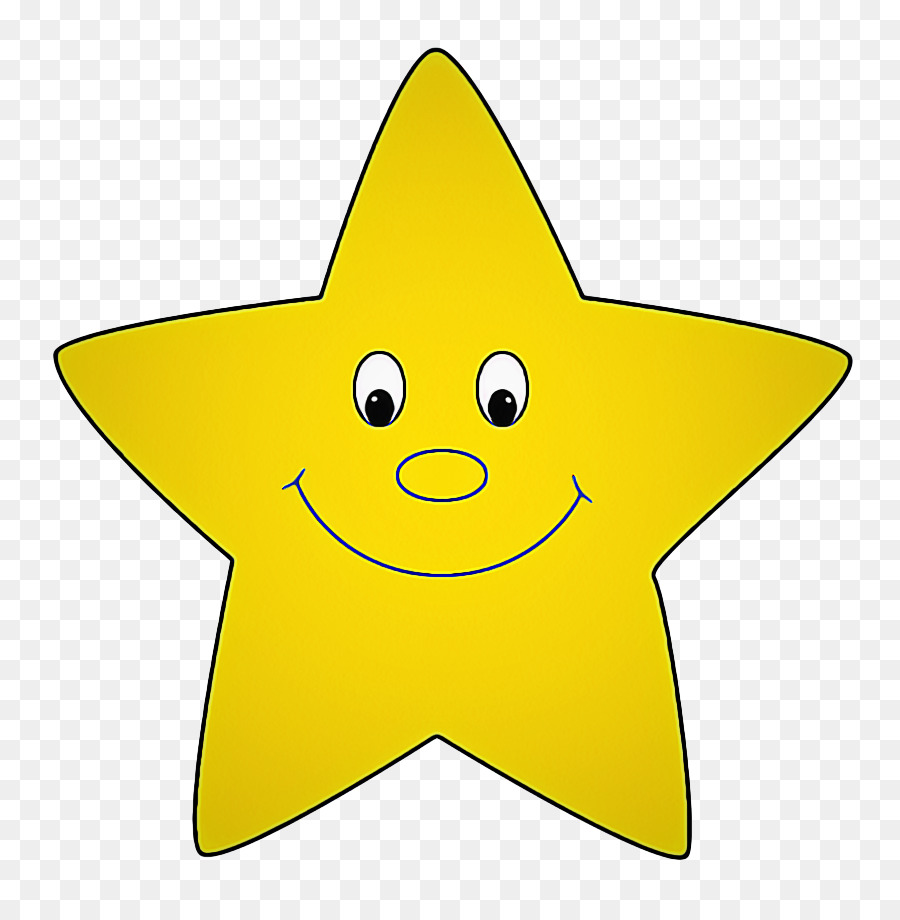 Estrella Azul，Sonriente PNG