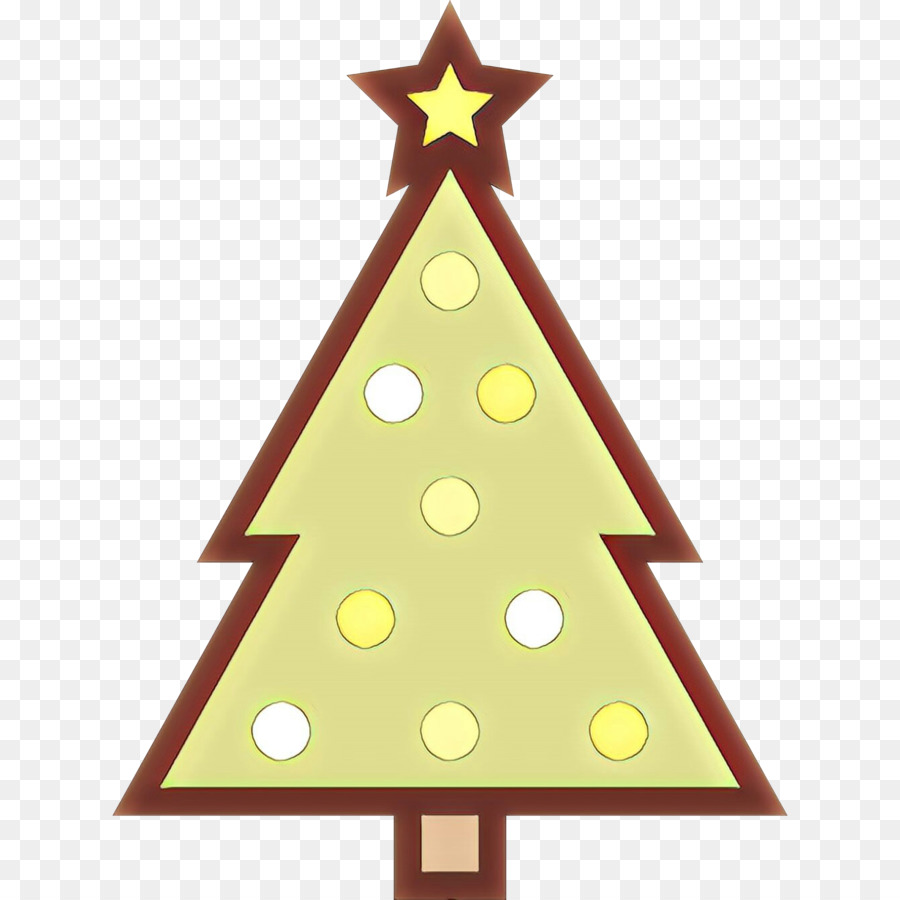 árbol De Navidad Amarillo，Estrella PNG