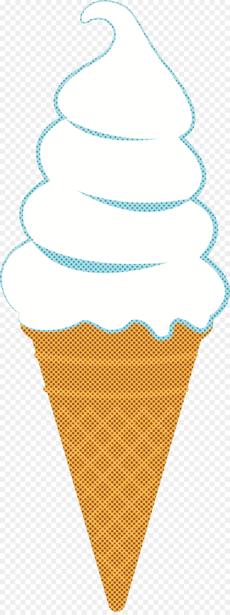 Cono De Helado，Azul PNG