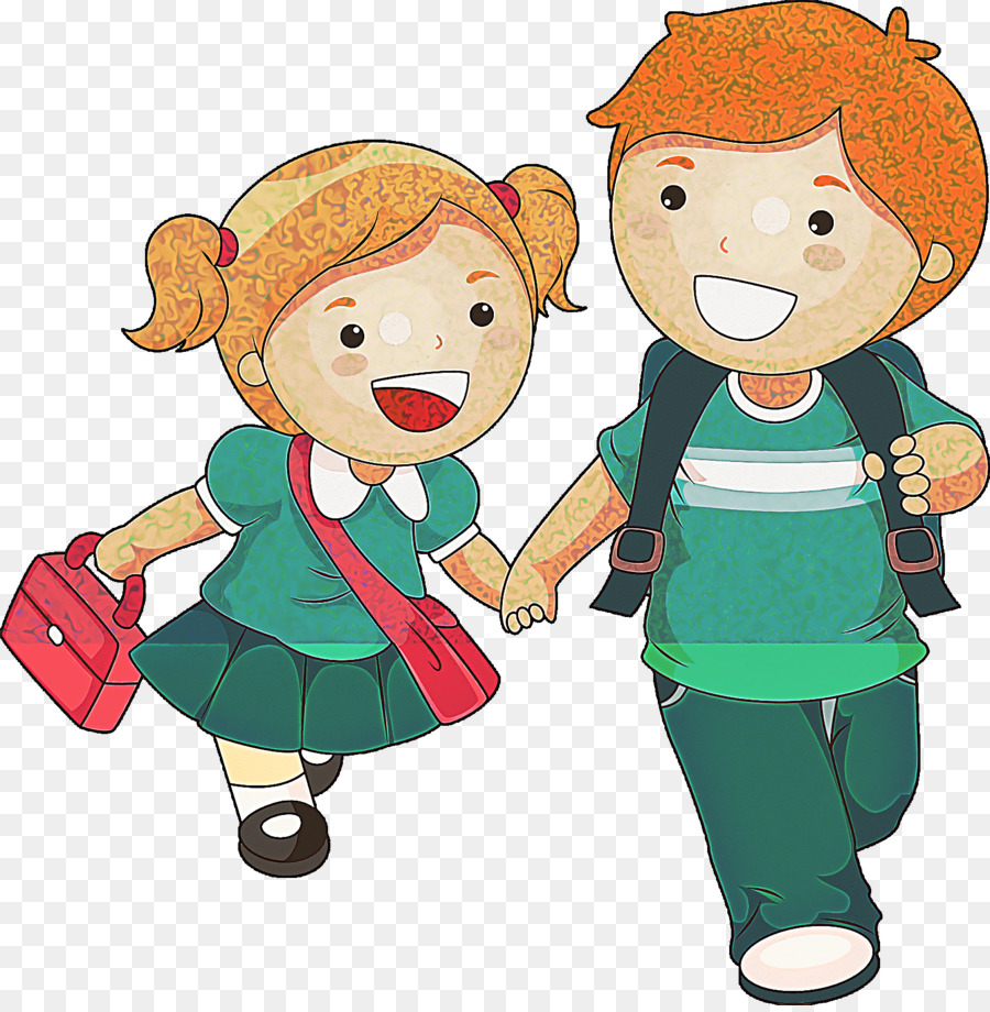 Niños Con Mochilas，Niños PNG