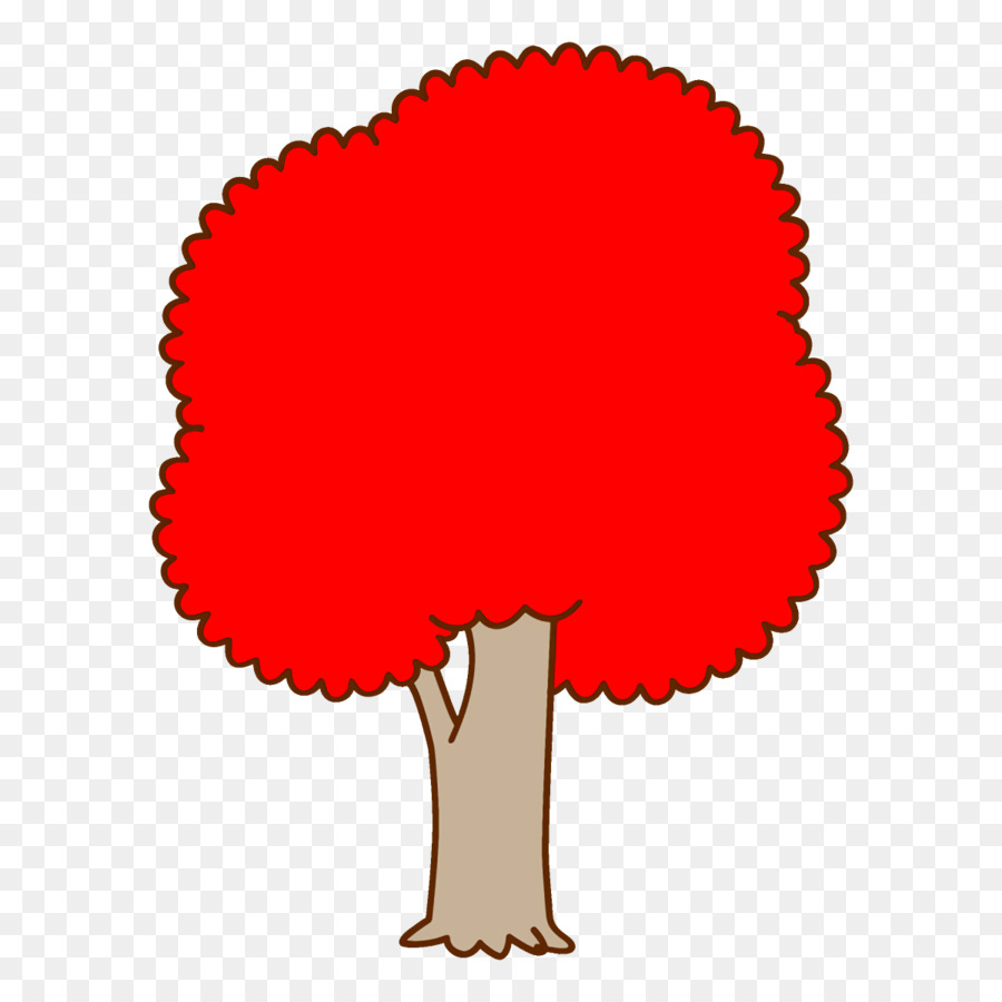 árbol，Rojo PNG