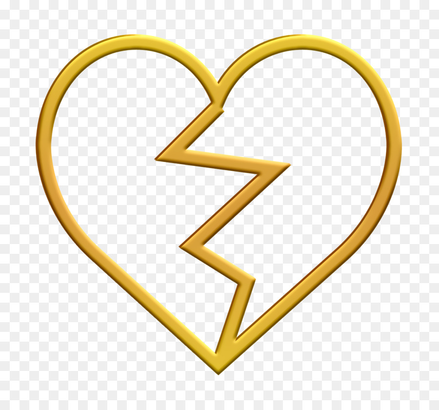 Corazón，Amarillo PNG