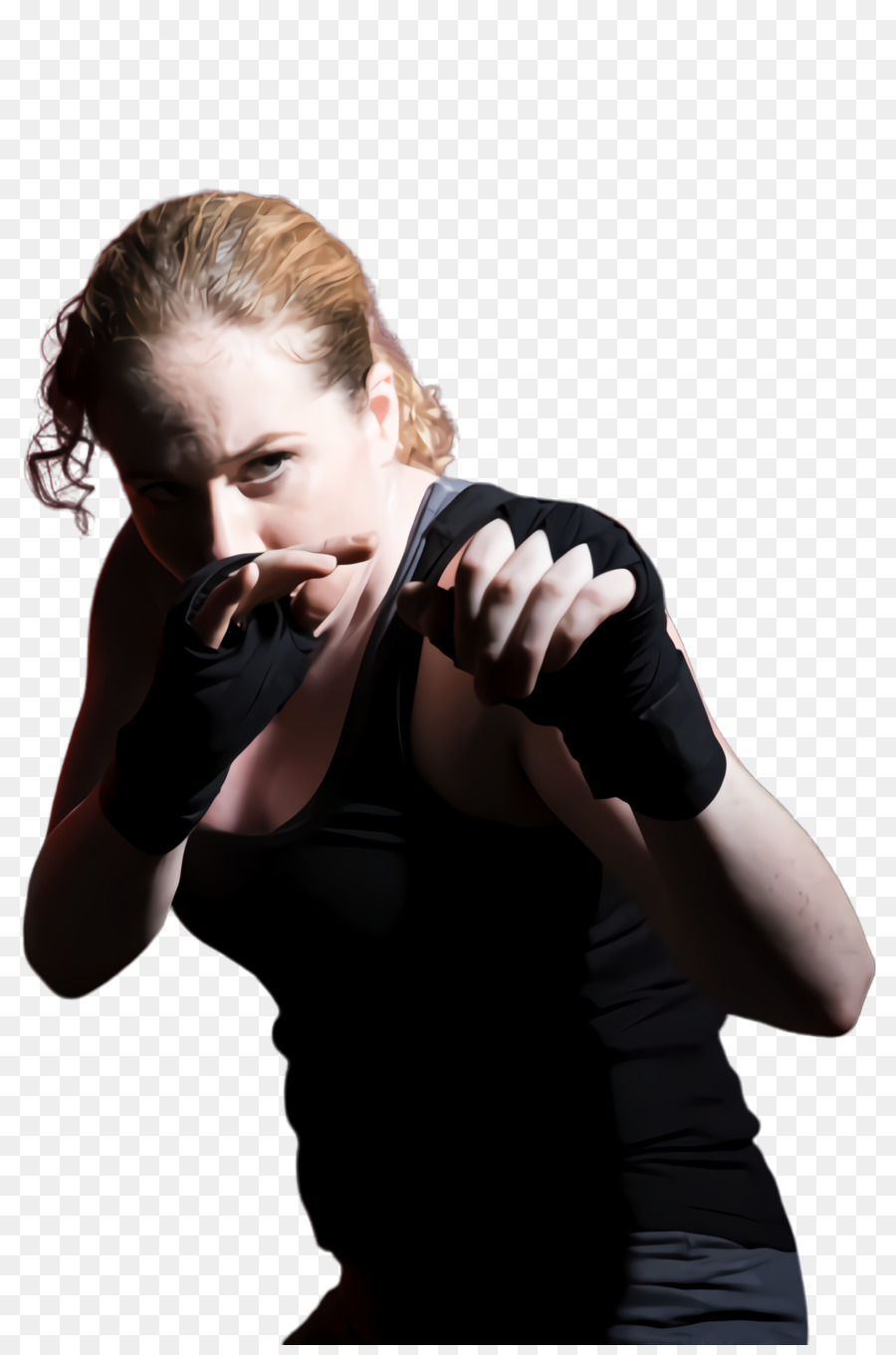 Mujer De Boxeo，Combatiente PNG