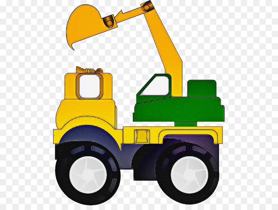 Excavadora Amarilla，Construcción PNG