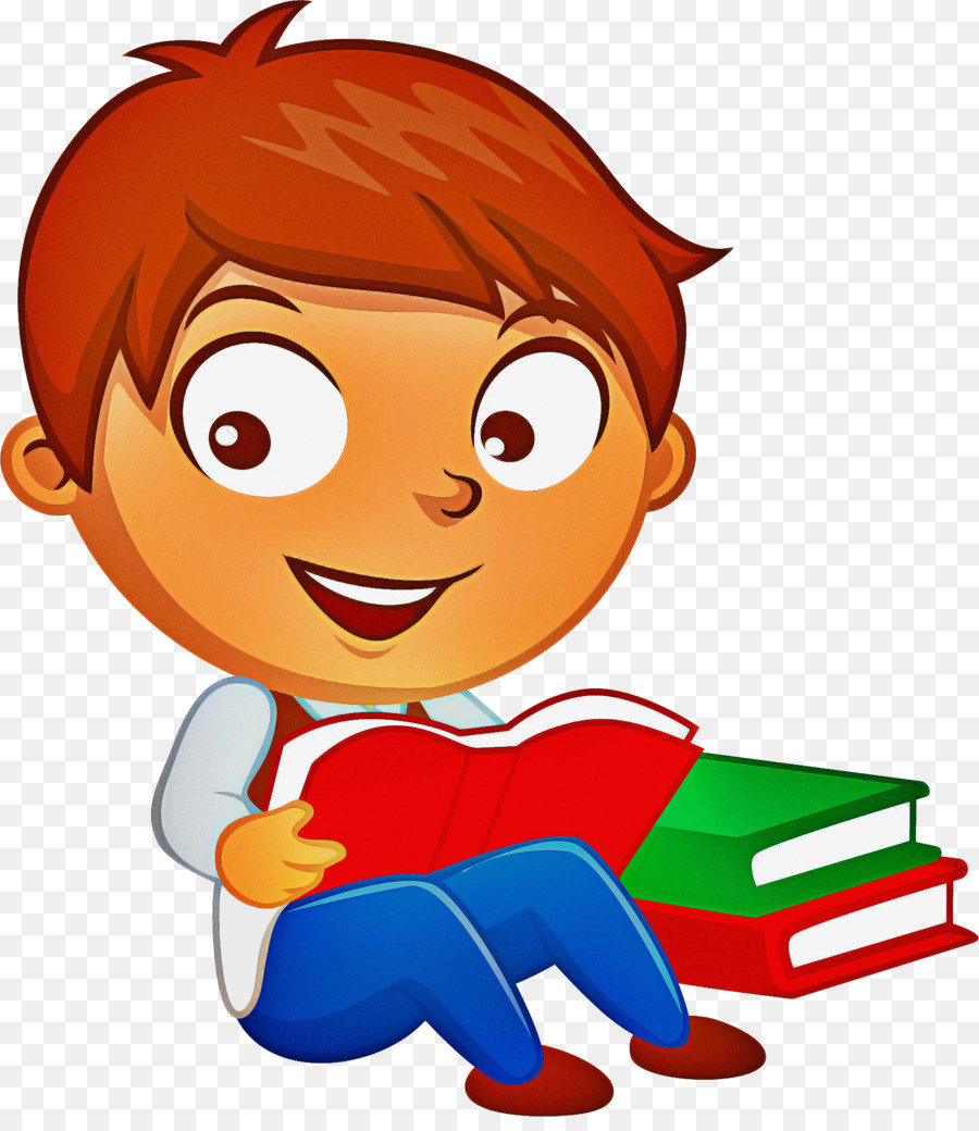 Niño Con Libros，Niño PNG