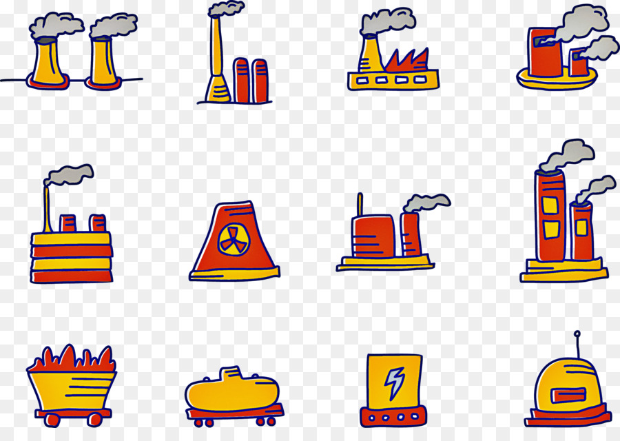 Iconos De Fábrica，Industria PNG