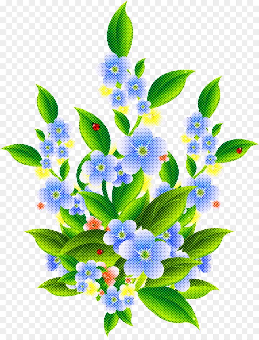 Flor，Azul PNG