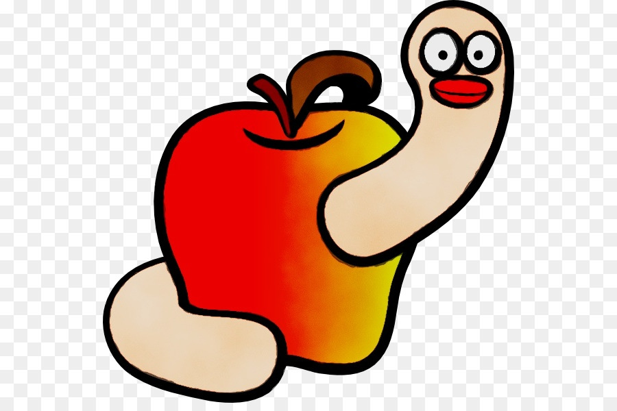 Manzana Con Gusano，Manzana Roja PNG