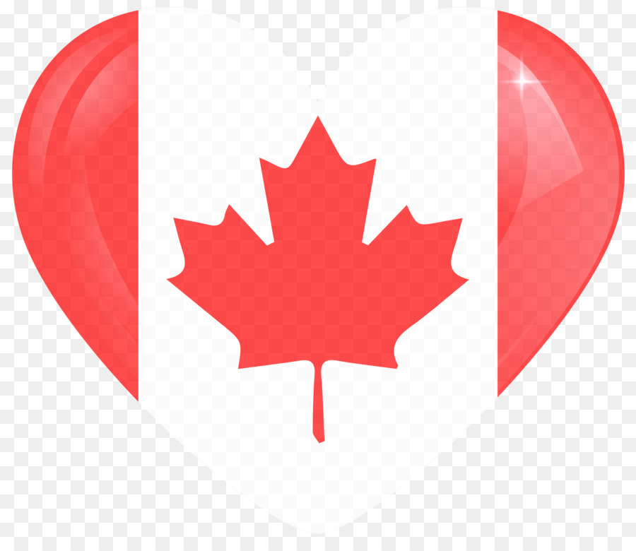 Bandera Canadiense，Corazón PNG