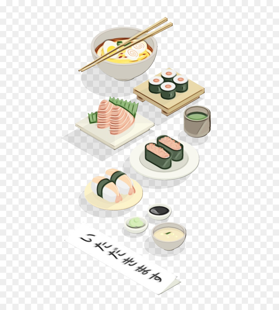 Sushi，Plato PNG