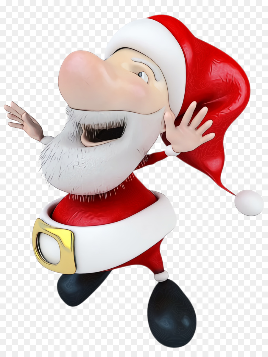 Papá Noel，Traje Rojo PNG