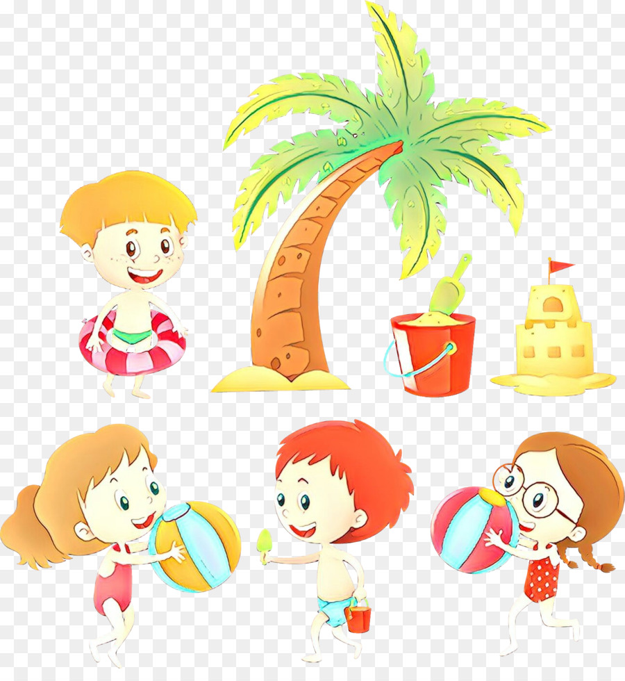 Escena De Playa，Niños PNG