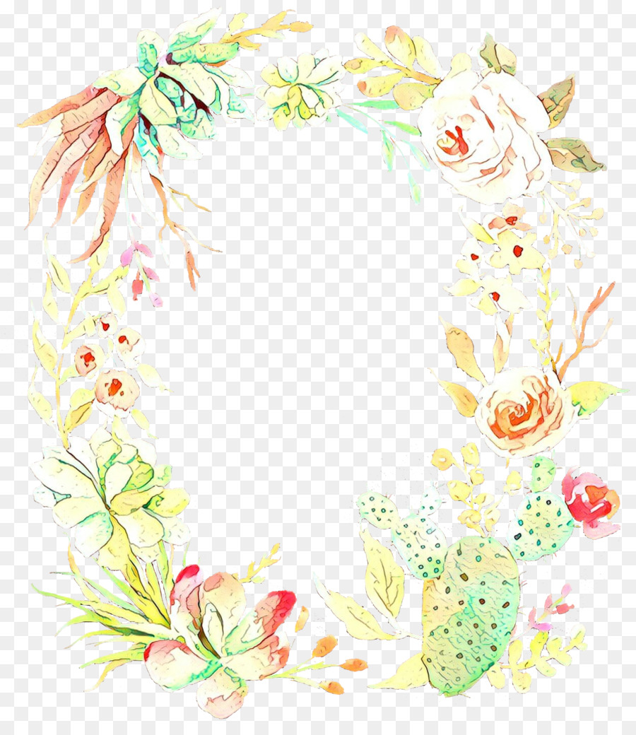 Marco Floral，Flores PNG