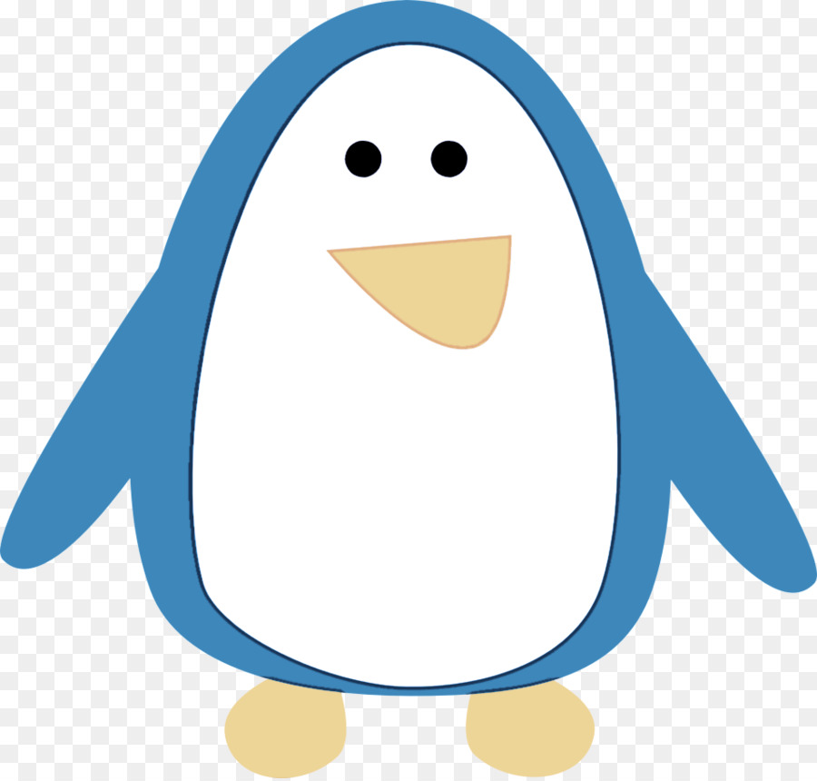 Pingüino，Azul PNG