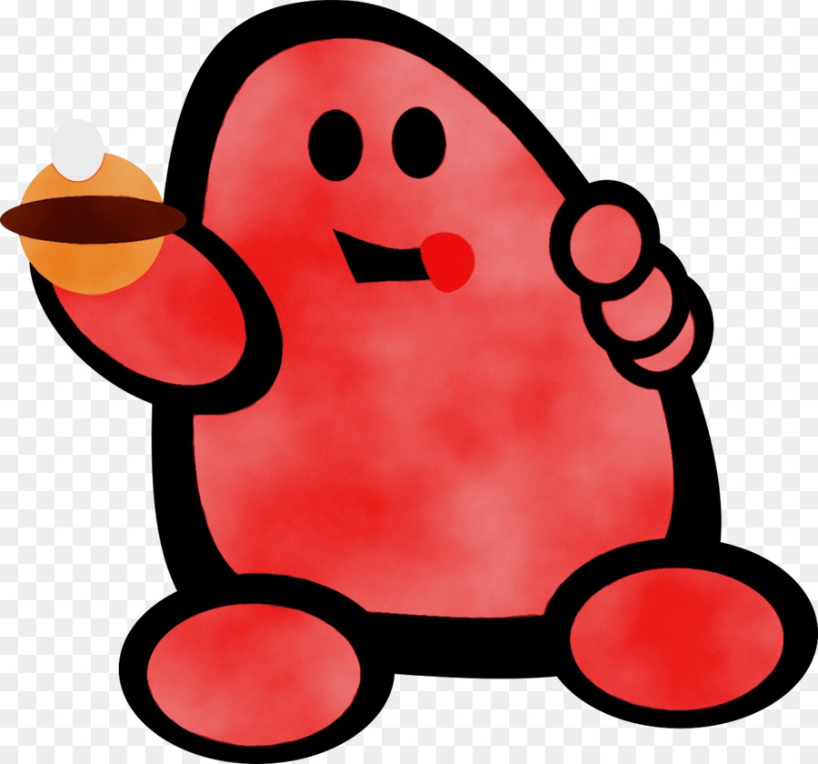 Carácter Rojo，Pastel PNG