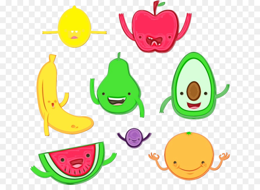 Emoticón，Fruta PNG