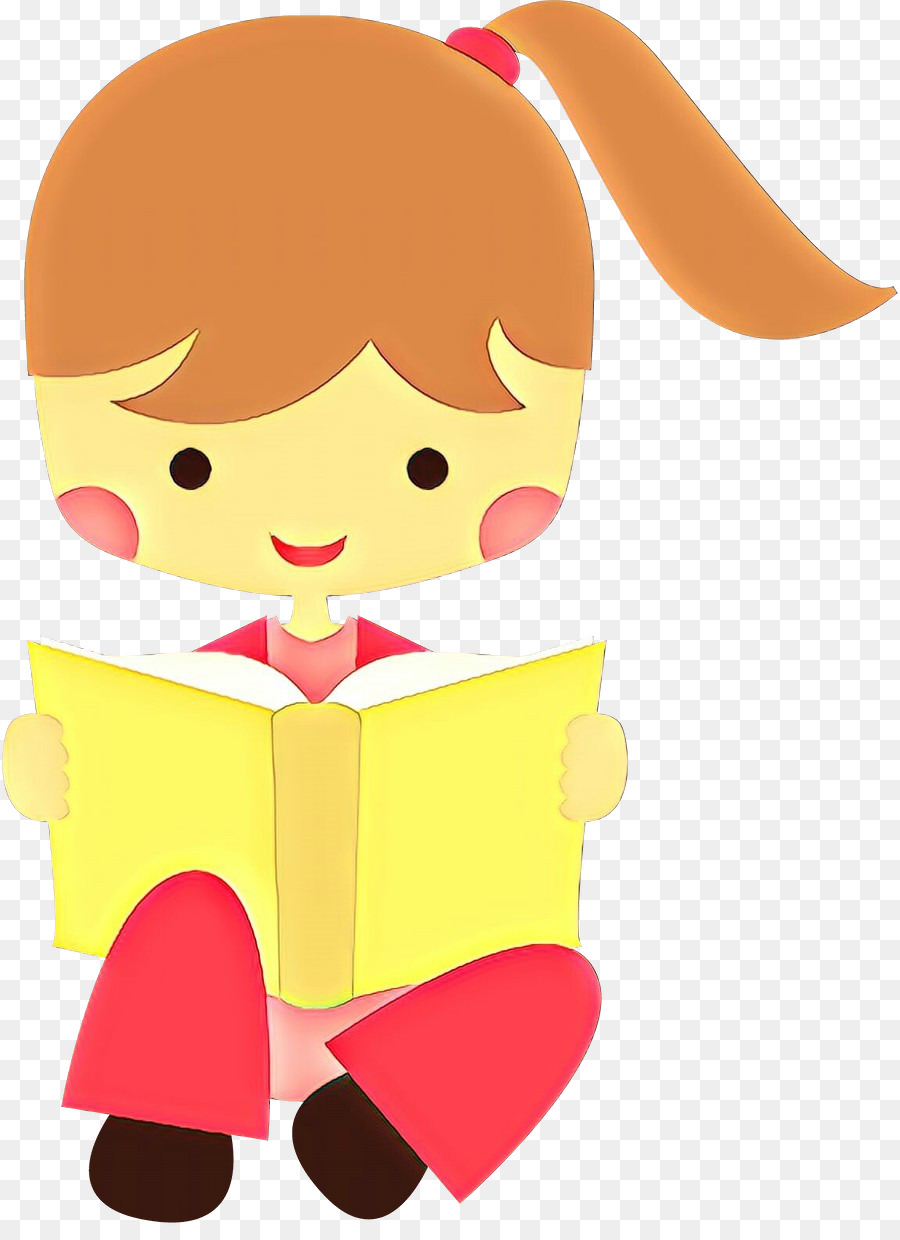 Niña Leyendo，Libro PNG