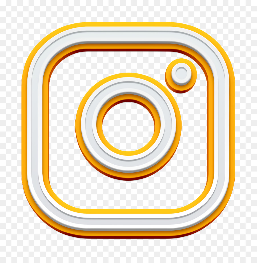 Icono De Instagram，Amarillo PNG