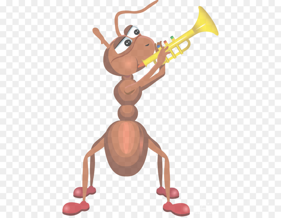 Hormiga Tocando La Trompeta，Insecto PNG