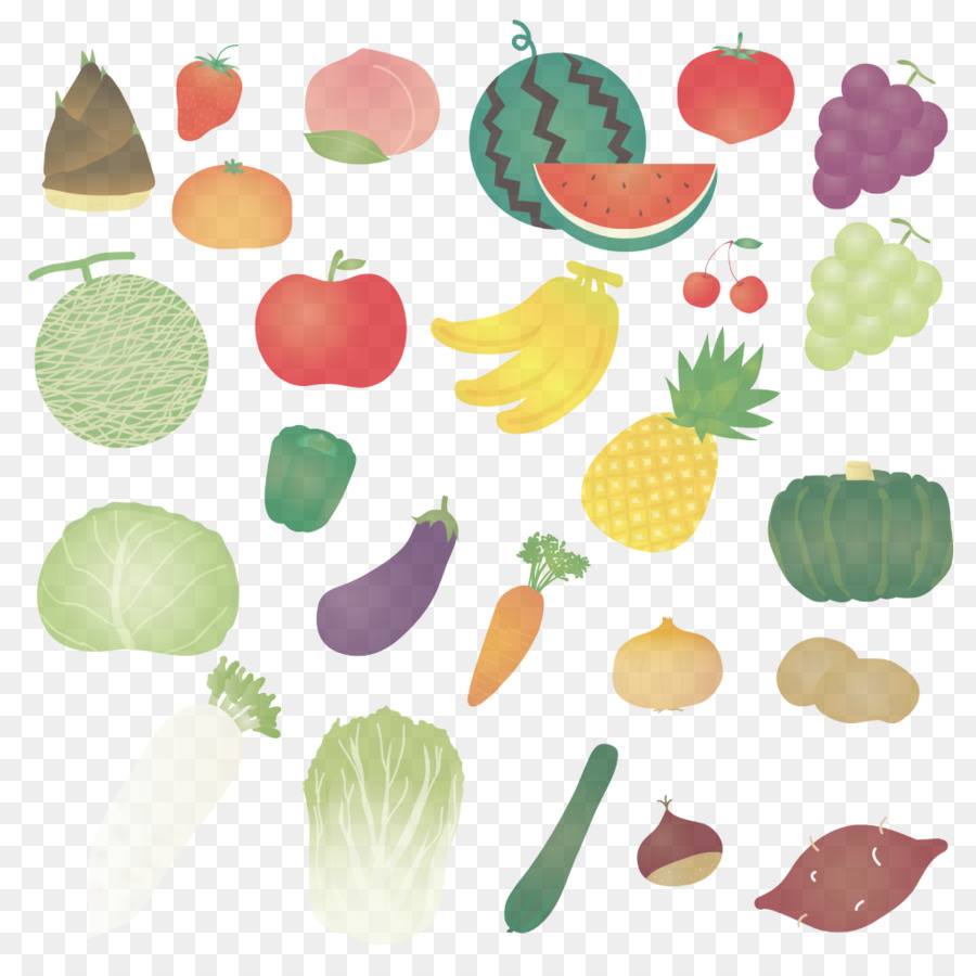 Frutas Y Verduras，Saludable PNG