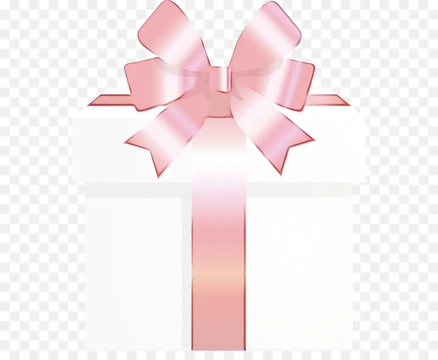 Caja De Regalo，Cinta Rosa PNG