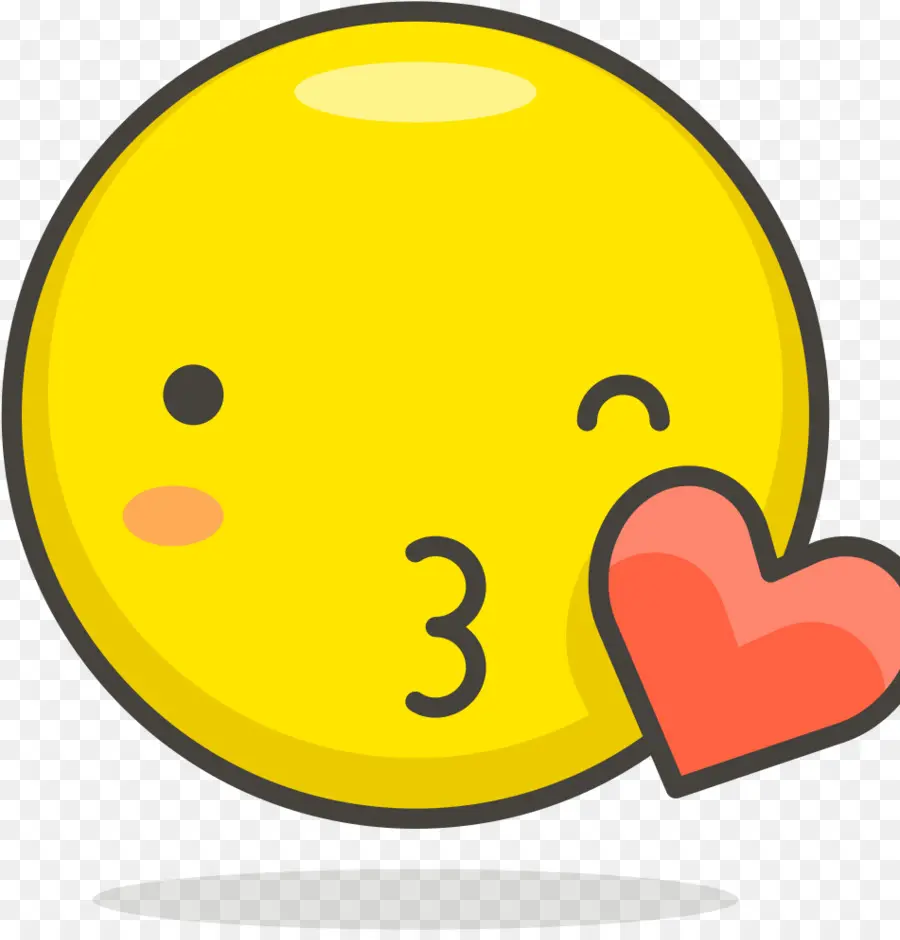 Besos Emoji，Corazón PNG