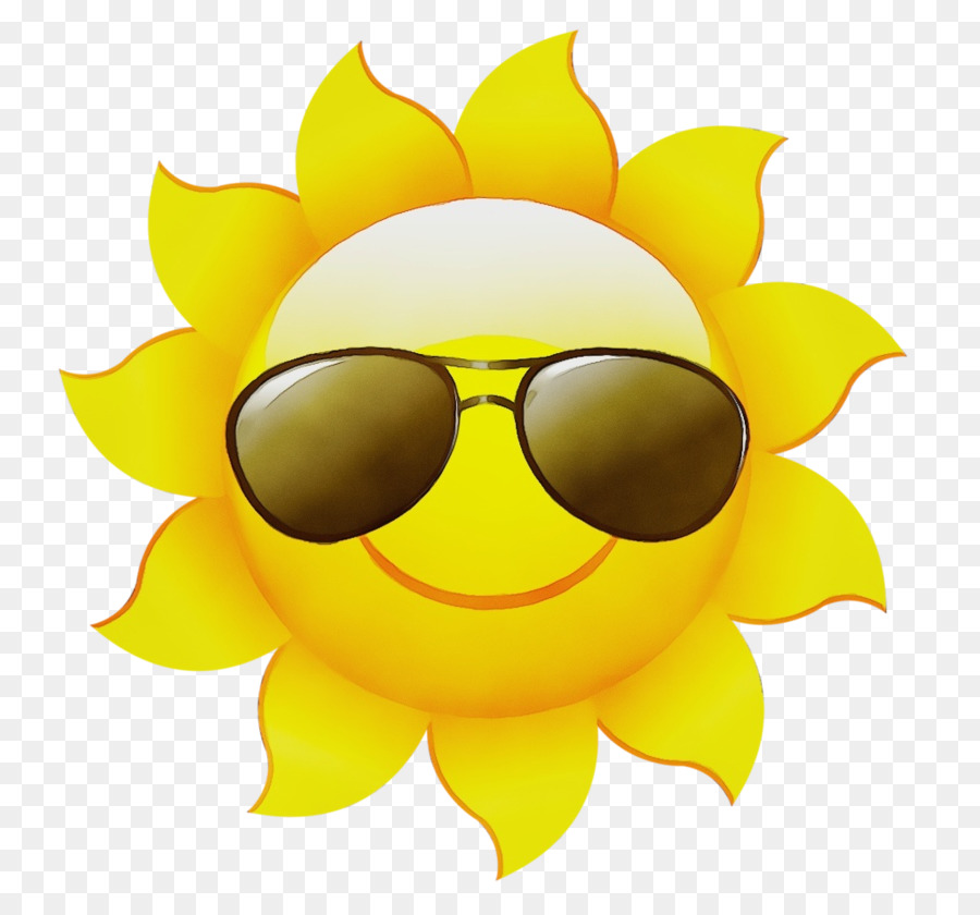 Sol Con Gafas De Sol，Verano PNG