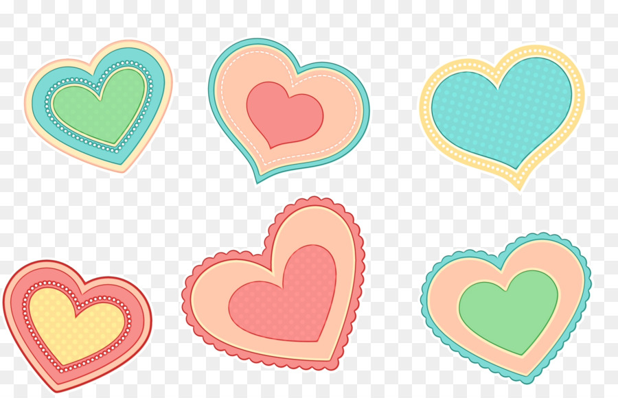 Corazones Coloridos，Copas PNG