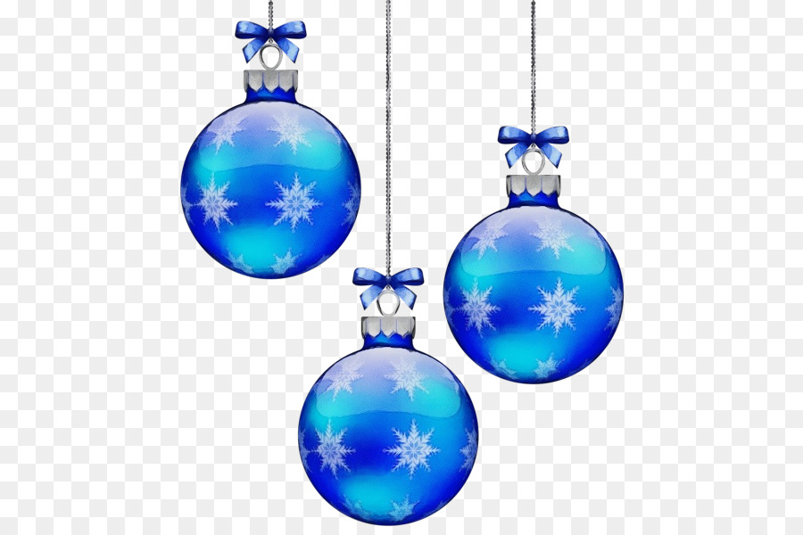 Azul，Adorno De Navidad PNG