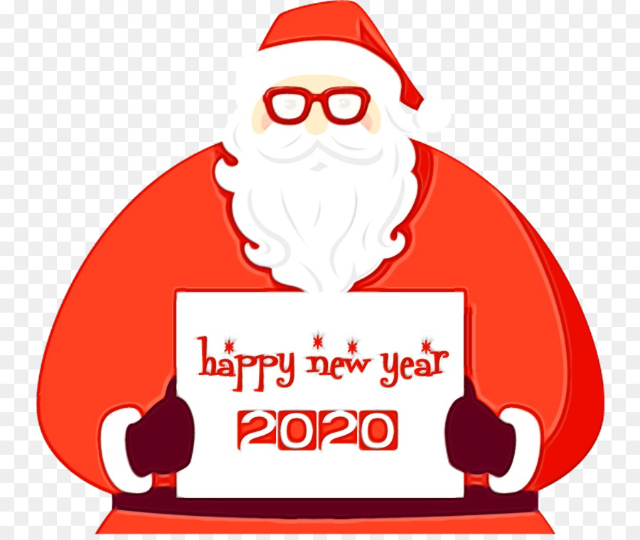 Papá Noel，Año Nuevo PNG