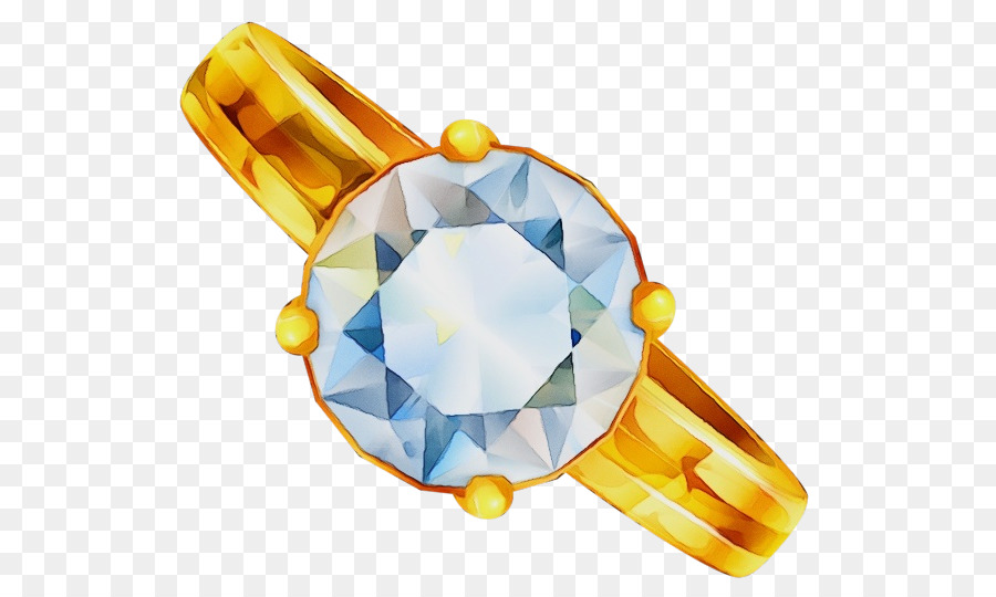 Anillo De Oro Con Diamante，Piedra Preciosa PNG